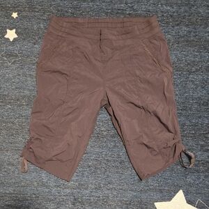 Women’s Charcoal Bermuda Shorts with Drawstring Hem